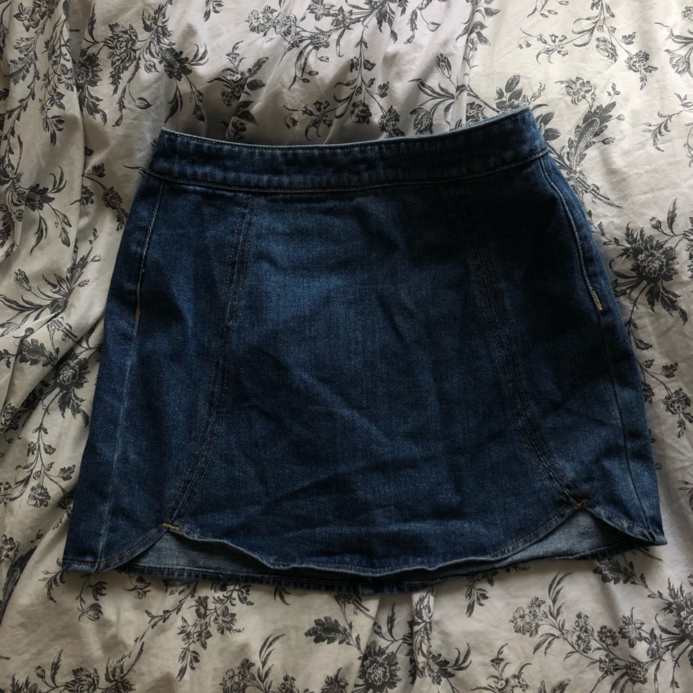 Denim Tulip Skirt